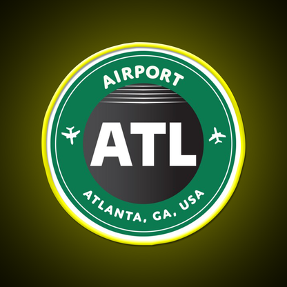 Atlanta Cafe Led Neon Sign Espresso Bar Art Rgb Color