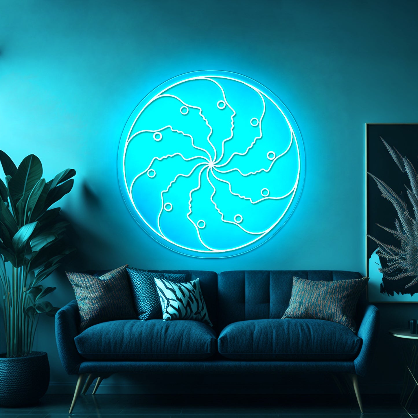 Atlas Round Unique Led Deisgn Aesthetic Neon Sign