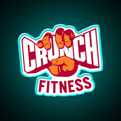 Attractive Crunch Fitness Logo Gym Fitness Led Neon Sign Rgb Color - Size and dimension reference