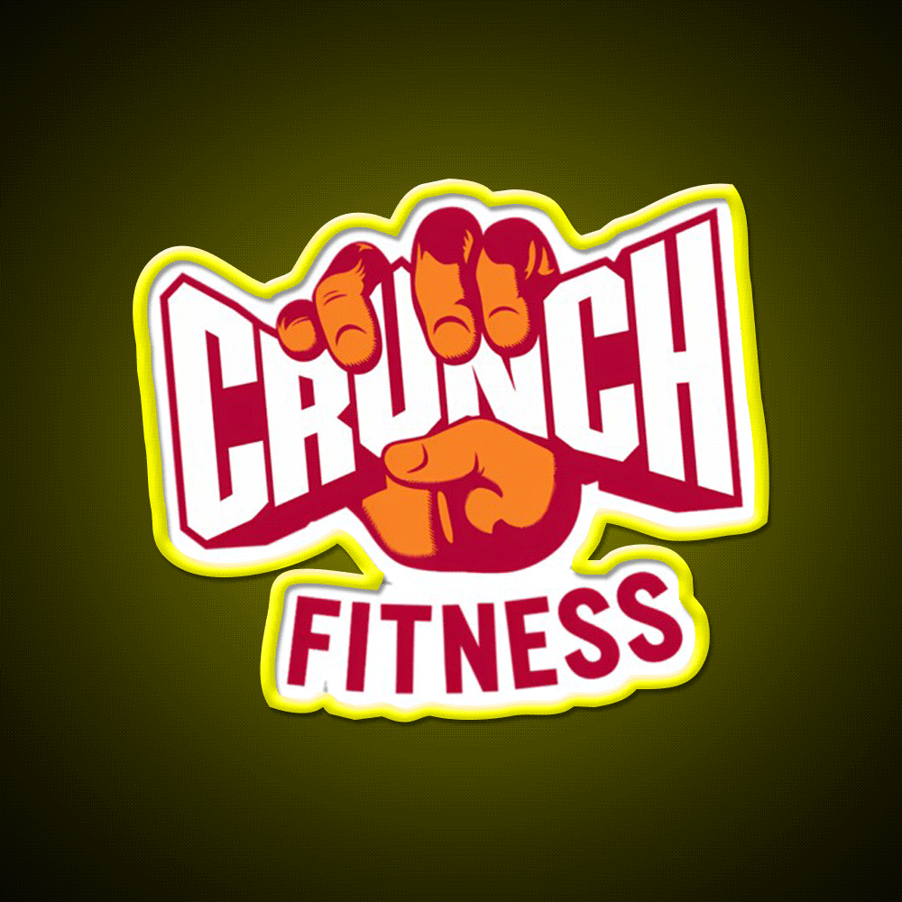 Attractive Crunch Fitness Logo Gym Fitness Led Neon Sign Rgb Color