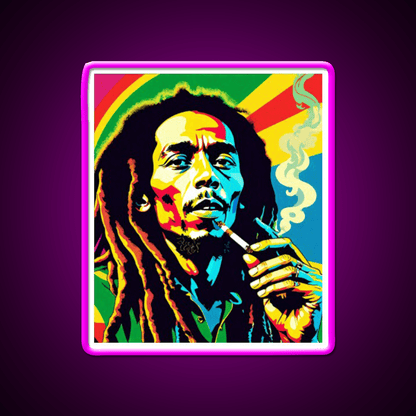 Atxlol One Love One Heart Hemp Inspired Green Leaf Led Neon Sign Rgb Color - Shineneon