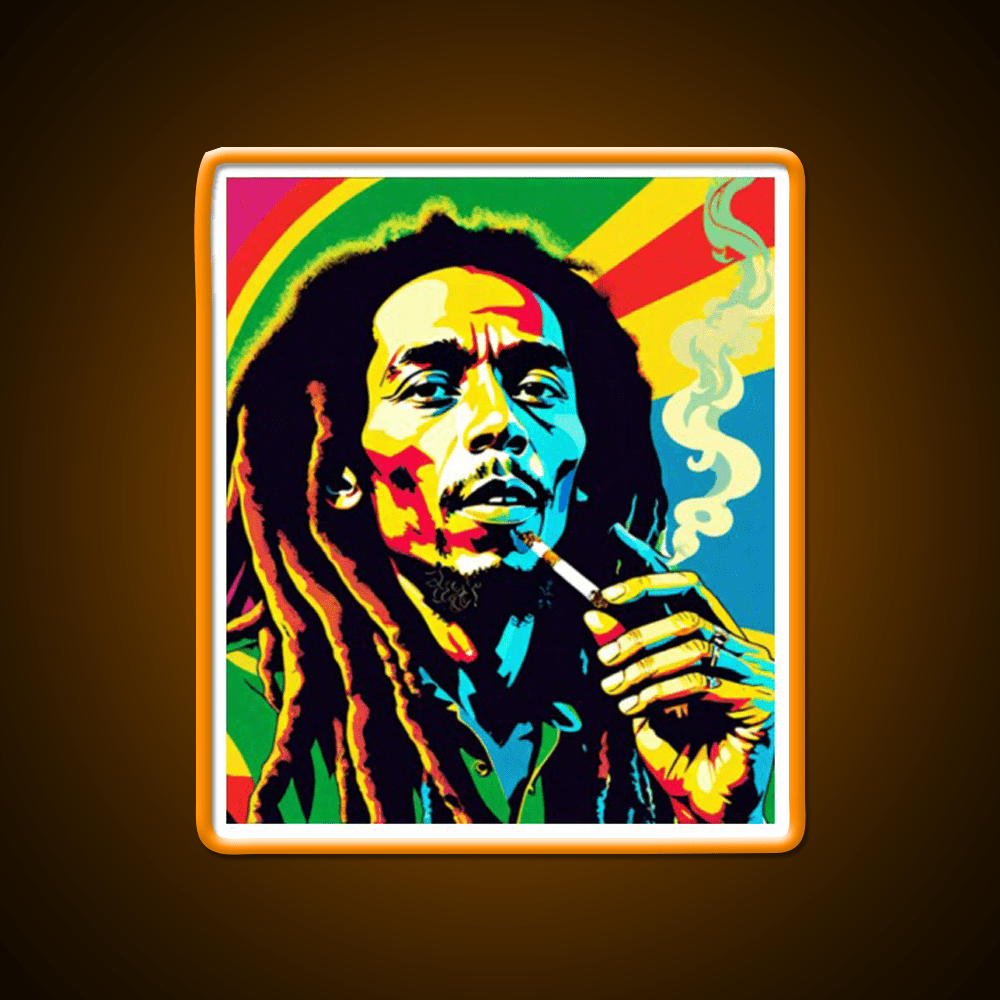 Atxlol One Love One Heart Hemp Inspired Green Leaf Led Neon Sign Rgb Color - Shineneon