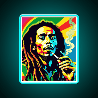 Atxlol One Love One Heart Hemp Inspired Green Leaf Led Neon Sign Rgb Color - Shineneon