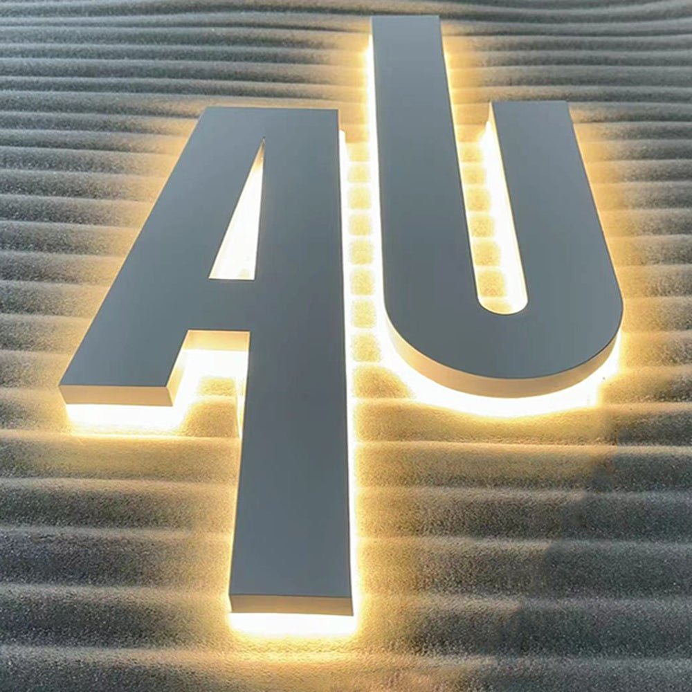 Au 3D Backlit Channel Letters Led Light Sign - Shineneon