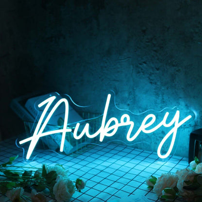 Aubrey Blue Led Neon Sign - Shineneon