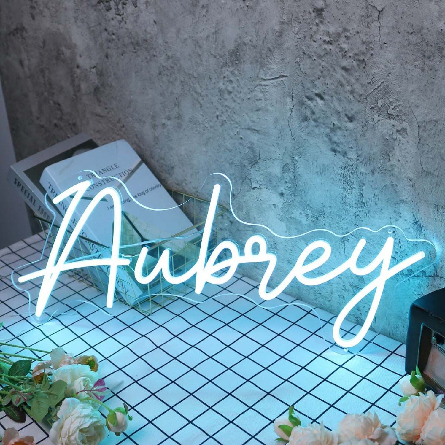 Aubrey Blue Led Neon Sign - Shineneon