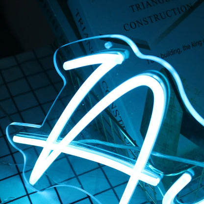 Aubrey Blue Led Neon Sign - Shineneon
