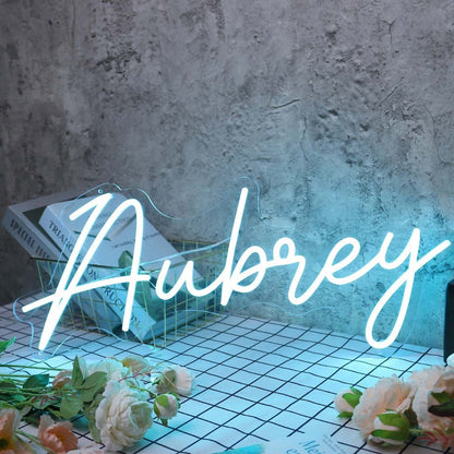 Aubrey Blue Led Neon Sign - Shineneon