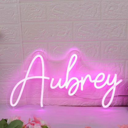 Aubrey Pink Led Neon Sign - Shineneon