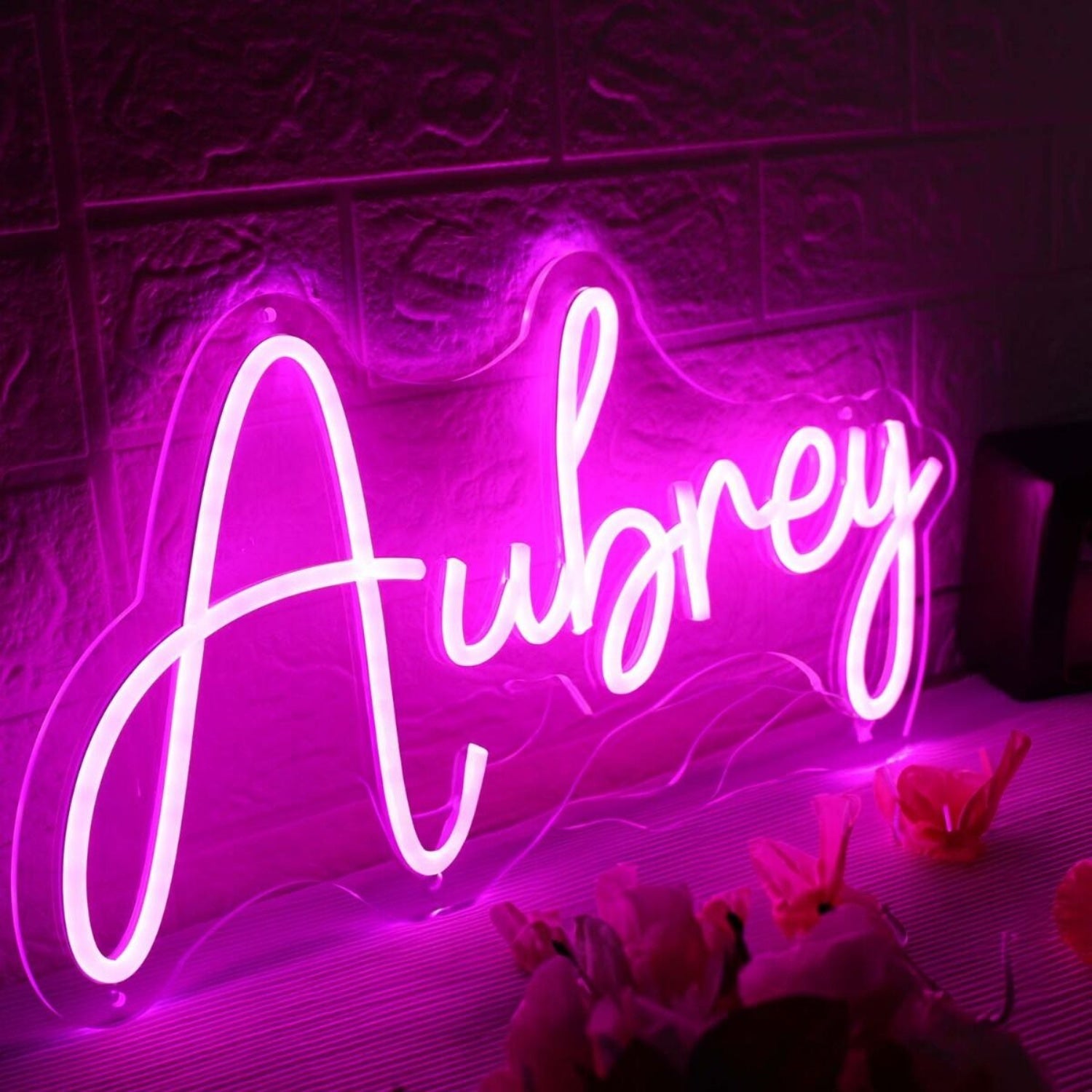 Aubrey Pink Led Neon Sign - Shineneon