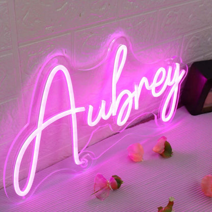Aubrey Pink Led Neon Sign - Shineneon