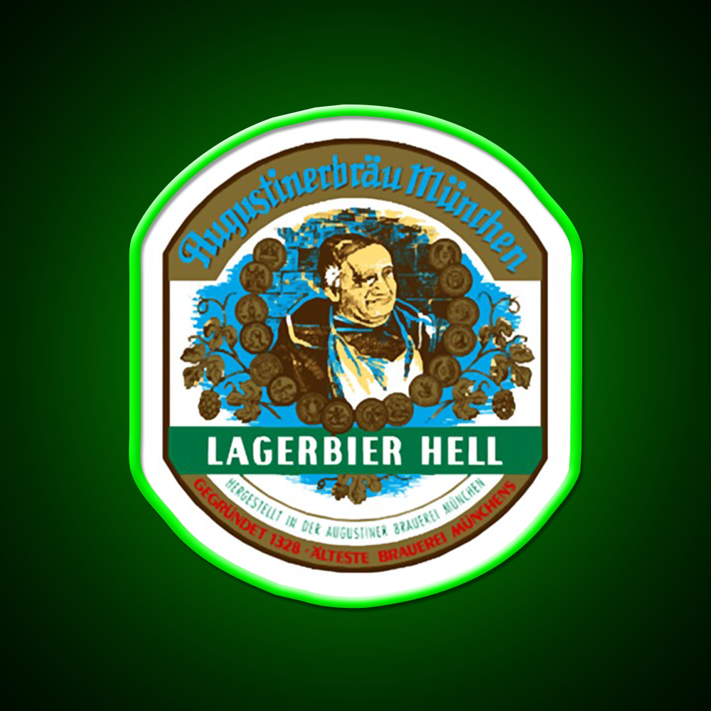 Augustiner Hell Beer Bar Decor Led Neon Sign Rgb Color - LED neon sign view 8
