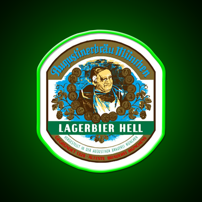 Augustiner Hell Beer Bar Decor Led Neon Sign Rgb Color - LED neon sign view 8