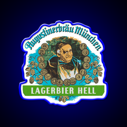 Augustiner Munich Beerlagerbier Hell Classic Beer Bar Decor Led Neon Sign Rgb Color - LED neon sign view 5