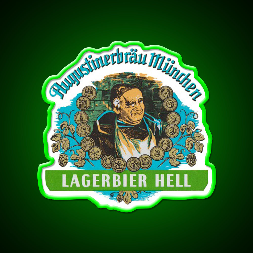 Augustiner Munich Beerlagerbier Hell Classic Beer Bar Decor Led Neon Sign Rgb Color - LED neon sign view 8