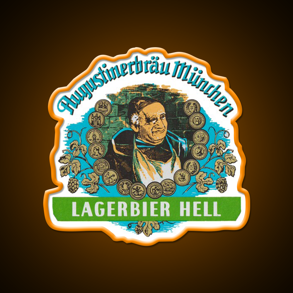 Augustiner Munich Beerlagerbier Hell Classic Beer Bar Decor Led Neon Sign Rgb Color - LED neon sign view 6