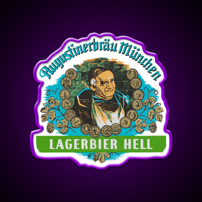 Augustiner Munich Beerlagerbier Hell Classic Beer Bar Decor Led Neon Sign Rgb Color - LED neon sign view 9