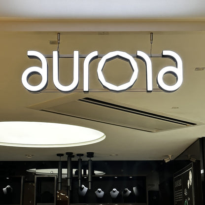 Aurora 3D Frontlit Channel Letters Led Light Sign