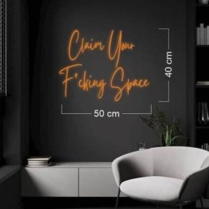 Ausfunk White Bold Led Neon Sign For Modern Home Office Decor | Shineneon