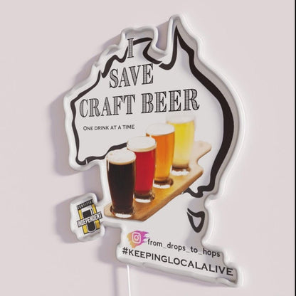 Aussie Craft Beer Rgb Led Neon Sign - Shineneon