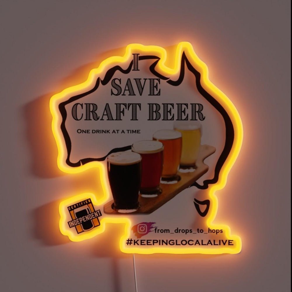 Aussie Craft Beer Rgb Led Neon Sign - Shineneon