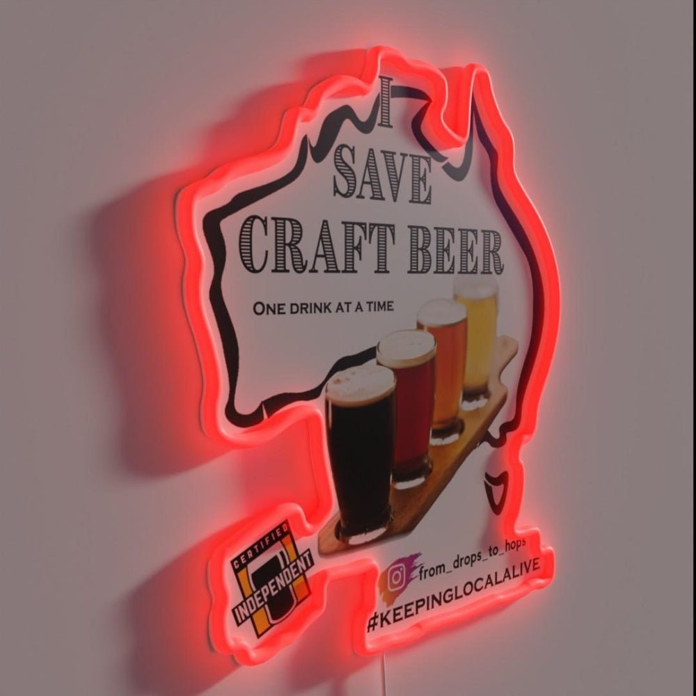Aussie Craft Beer Rgb Led Neon Sign - Shineneon