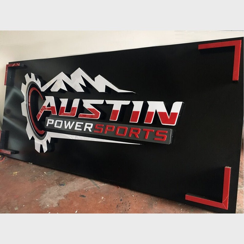 Austin Power Sports Acrylic Business Logo Sign - Shineneon