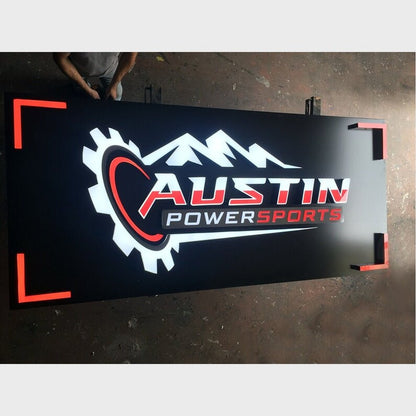 Austin Power Sports Acrylic Business Logo Sign - Shineneon