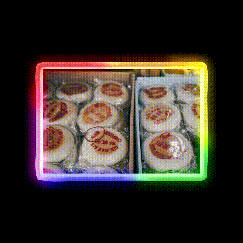 Authentic Traditional Mooncake Festival Asian Cultural Led Neon Sign Rgb Color - LED neon sign close-up detail