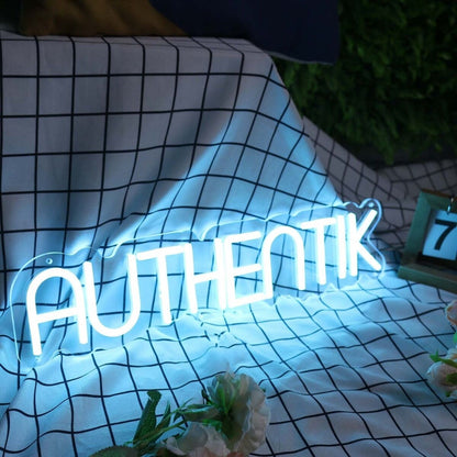 Authentik Blue Led Neon Sign - Shineneon