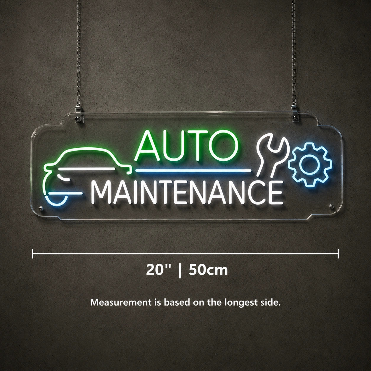 Auto Maintenance Neon Sign LED Neon Sign size image