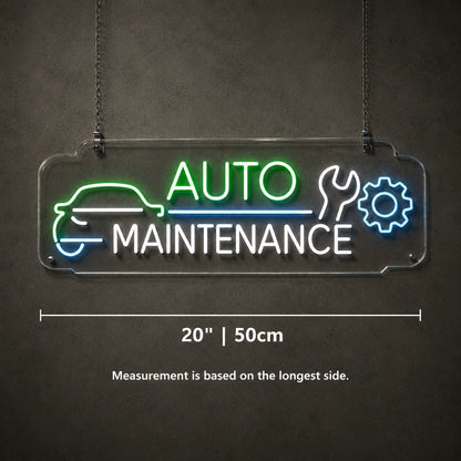 Auto Maintenance Neon Sign LED Neon Sign size image