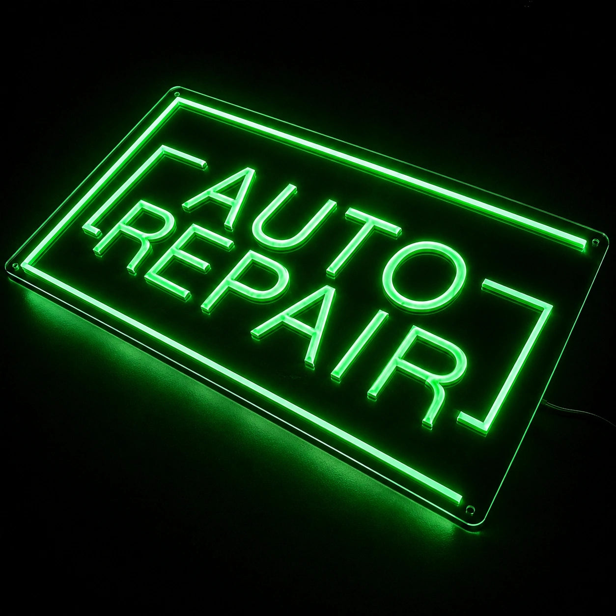 Auto Repair Shop LED Neon Sign - 01 Original Product Image