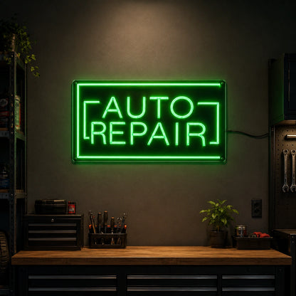 Auto Repair Shop LED Neon Sign - 04 Size Image