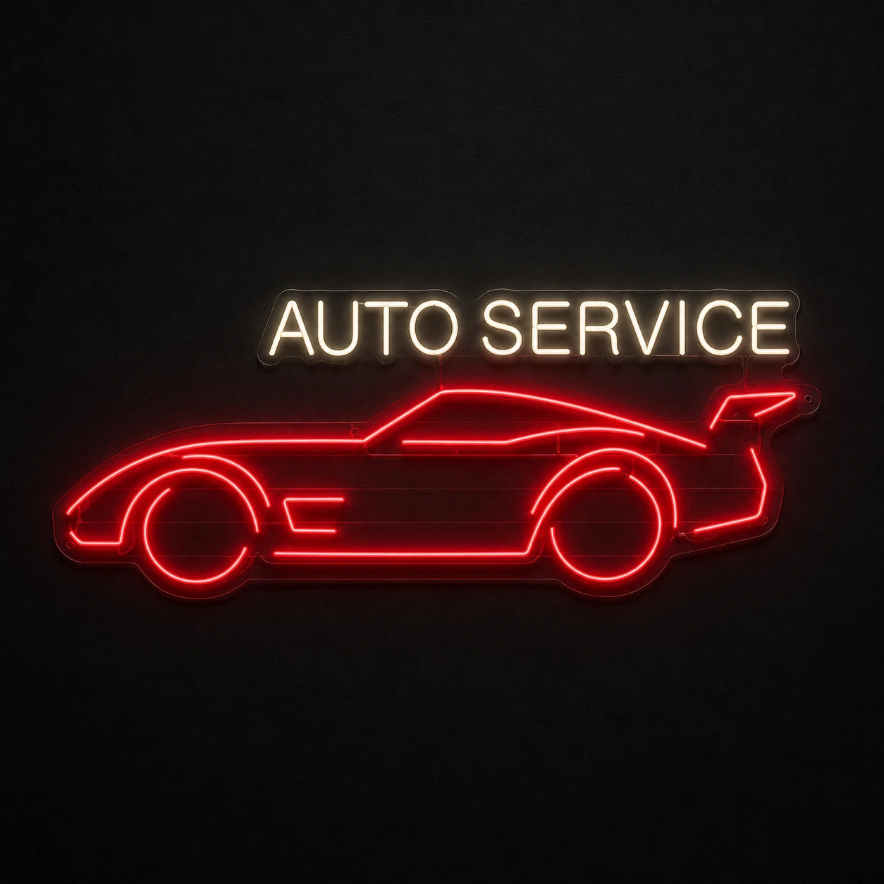 Auto Service Car Vintage LED Neon Sign main product image