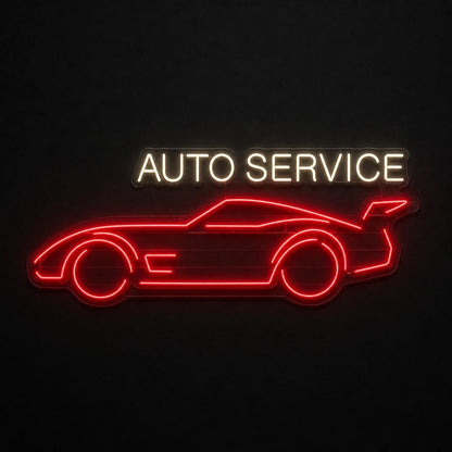 Auto Service Car Vintage LED Neon Sign - Shineneon