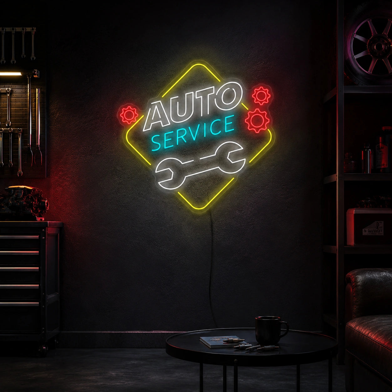 Auto Service Neon Sign LED Neon Sign high-converting product image