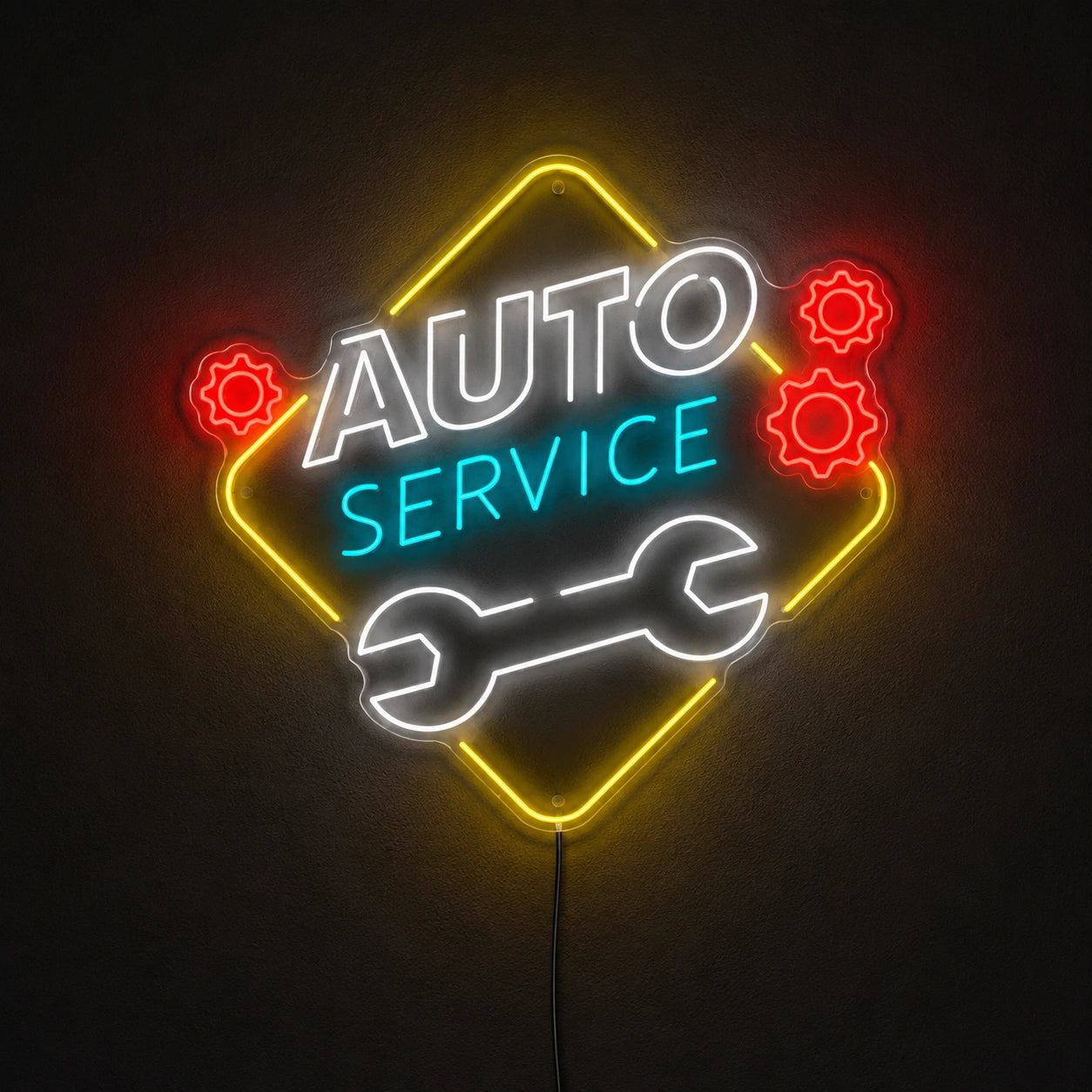 Auto Service Neon Sign LED Neon Sign main product image