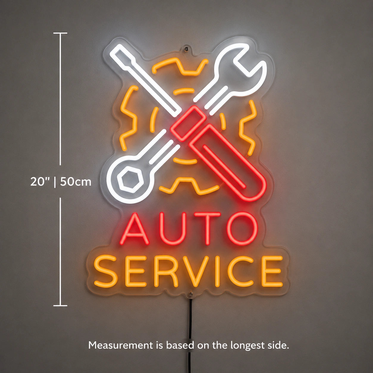 Auto Service Tools Neon Sign LED Neon Sign size image