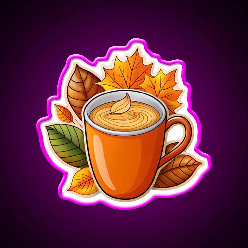 Autumn Coffee Magic Vibes Cafe Led Neon Sign Espresso Bar Art Rgb Color