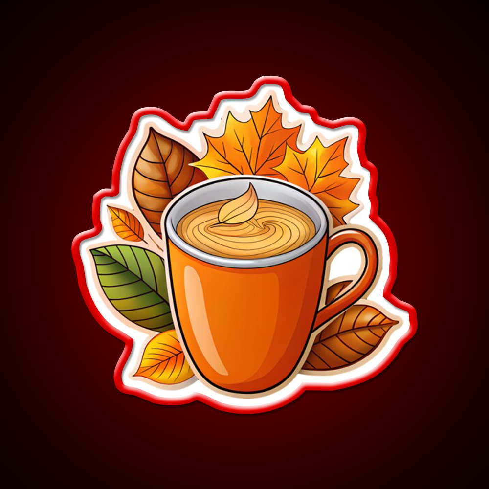 Autumn Coffee Magic Vibes Cafe Led Neon Sign Espresso Bar Art Rgb Color