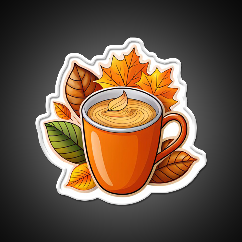 Autumn Coffee Magic Vibes Cafe Led Neon Sign Espresso Bar Art Rgb Color