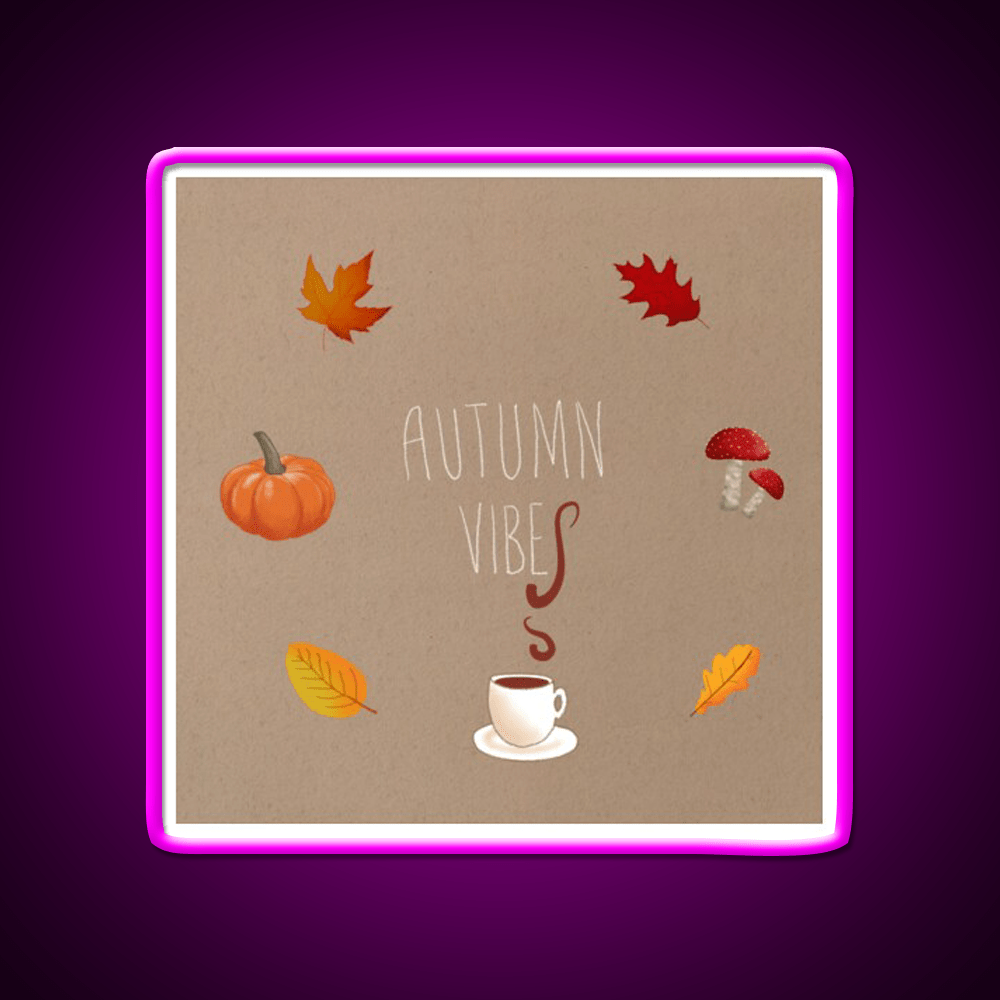 Autumn Vibes Cafe Led Neon Sign Espresso Bar Art Rgb Color - Shineneon