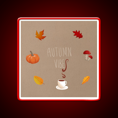 Autumn Vibes Cafe Led Neon Sign Espresso Bar Art Rgb Color - Shineneon