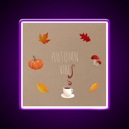 Autumn Vibes Cafe Led Neon Sign Espresso Bar Art Rgb Color - Shineneon