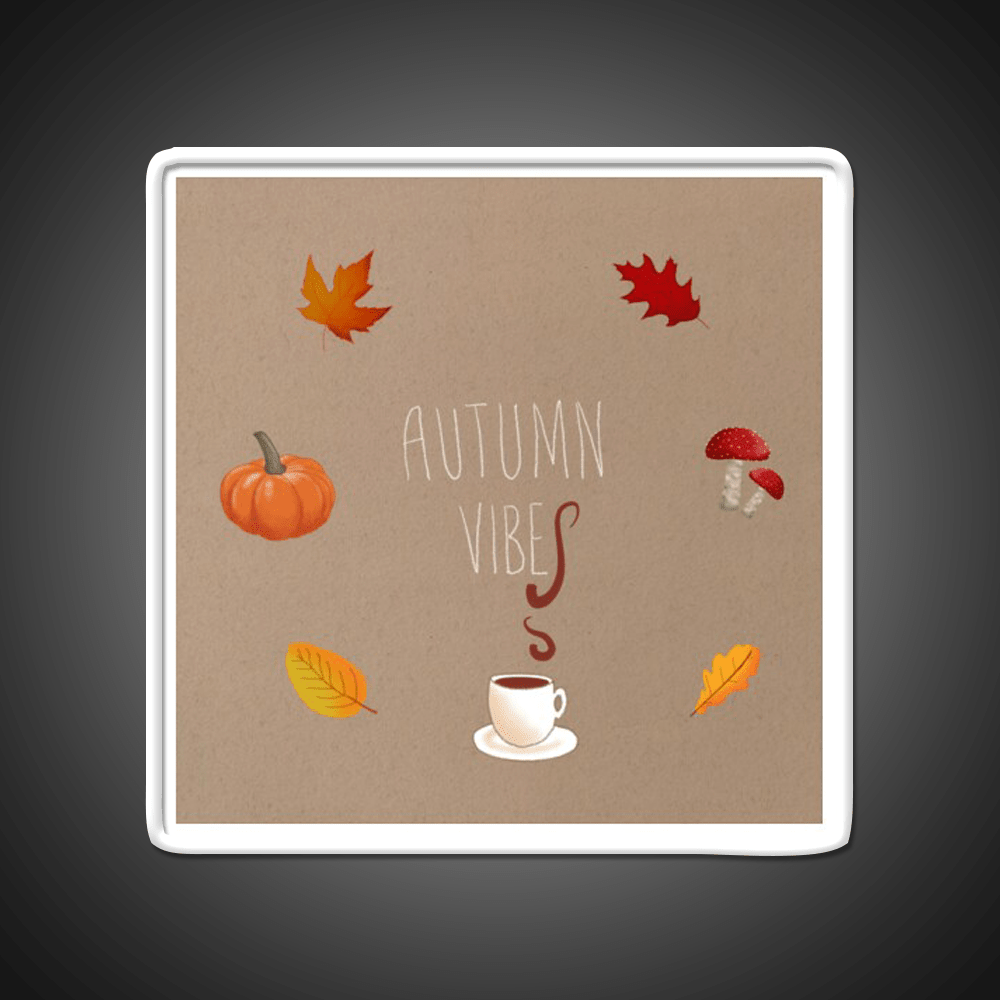 Autumn Vibes Cafe Led Neon Sign Espresso Bar Art Rgb Color - Shineneon