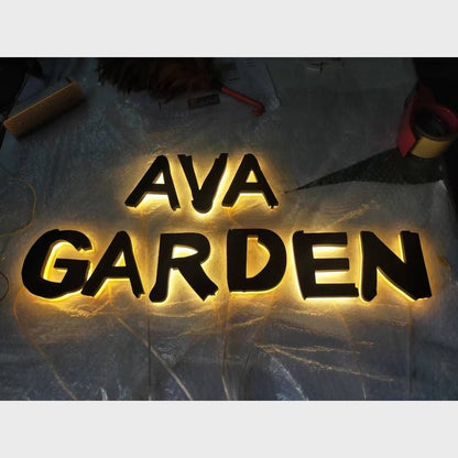 Ava Garden 3D Backlit Channel Letters Led Light Sign - Shineneon
