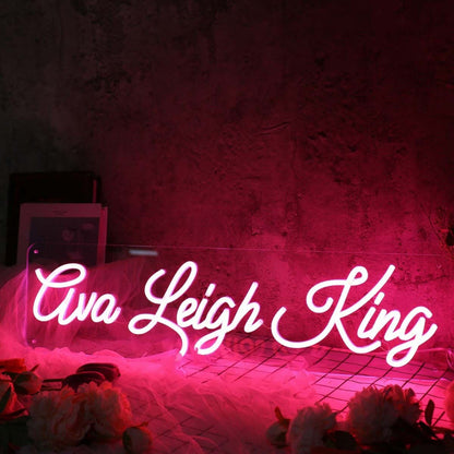 Ava Leigh King Red Led Neon Sign - Shineneon
