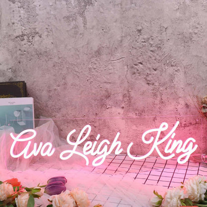 Ava Leigh King Red Led Neon Sign - Shineneon