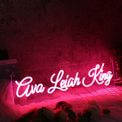 Ava Leigh King Red Led Neon Sign - Shineneon